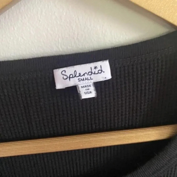 Splendid Thermal Cold Shoulder Long Sleeve Top - Picture 5 of 10